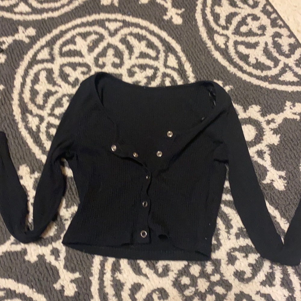 Black button up